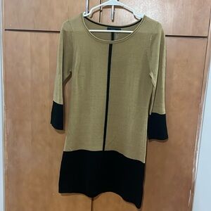 Black & Dark Tan Dress